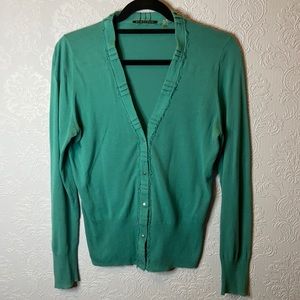 Elie Tahari spring cotton cardigan sweater